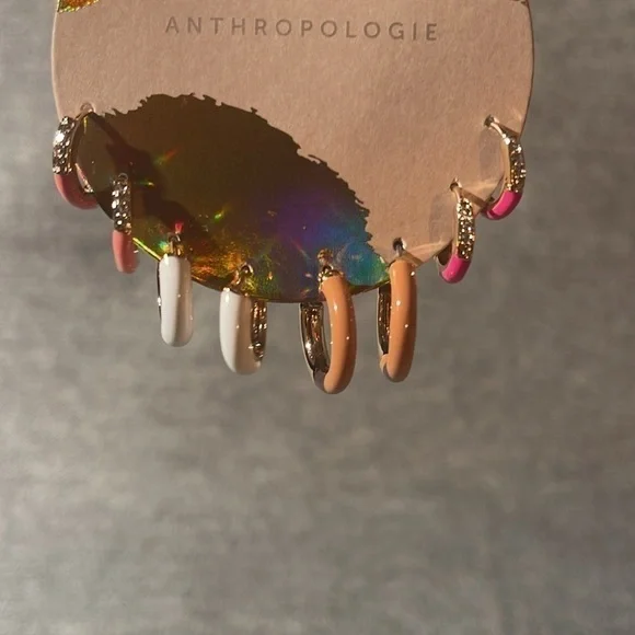 Anthropologie Huggies Set Earrings. NWT - Picture 2 of 3